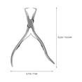 thumbnail image 6 of Toyvian 1Pair Stainless Steel Hair Extension Pliers Fine Tip Needle Nose Hair Salon Tool, 6 of 8