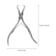 thumbnail image 2 of BRIGHTFUFU 1Pair Angled Hair Extension Pliers Stainless Steel Hair Gripping Tool for Salon Use, 2 of 7