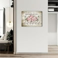 thumbnail image 6 of Farmhouse Pink Rose Wall Art Rusitc Rose Hummingbird God Says You are Pictures Wall Decor Canvas Painting Print Artwork Modern Home Decor Framed for Living room Bedroom Bathroom 16"×12", 6 of 6