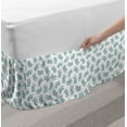 thumbnail image 2 of Salamander Bed Skirt, Cartoon Style Continuous Interpretations of Wild Reptiles Repeated, Elastic Bedskirt Dust Ruffle Wrap Around for Bedding Decor, 4 Sizes, Pale Blue and White, by Ambesonne, 2 of 2