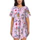 thumbnail image 1 of Balery Christmas Unicorns Conjunto de Pijama para Mujer con Estampado, Dos Piezas de Manga Corta y Shorts, Ropa de Dormir Suave con Cuello Redondo y Bolsillos-3X-Large, 1 of 6