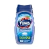 Tums Smoothies Extra Strength Heartburn Relief Chewable Antacid Tablets, Berry Fusion, 60 Ct