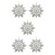 thumbnail image 3 of Yuarrent 12 piezas Hotel al aire libre Navidad copo de nieve decoración Navidad sala de estar colgante decoración vacaciones festival banquete Type2 NO2, 3 of 6