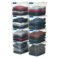 thumbnail image 1 of Homz 112 Quart Heavy Duty Clear Plastic Stackable Storage Containers, 8 Pack, 1 of 10