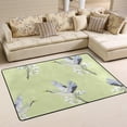 thumbnail image 2 of SKYSONIC Crane with Flower Lightweight Carpet Mats Area Soft Rugs Floor Mat Rug Decoration for Kids Room Living Room Bedroom 72 x 48 inches, 2 of 6