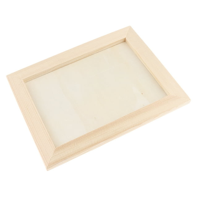 Unfinished Wood Frame - Wooden Picture Frame, Picture Frame, for Desk 18x14cm