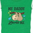 thumbnail image 4 of Inktastic My Daddy Loves Me with Sloth and Hearts Boys or Girls Baby Bodysuit, 4 of 5