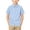 Blue, variant on SHTXOZHI Boys Button Down Shirts Collared Neck Short Sleeve Tops Comfortable School Uniform Tees for Kids