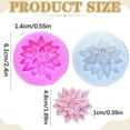 thumbnail image 3 of Flower Silicone Mold, 3D Silicone Succulents Mold, 3D Succulent Shape Resin Craft Mold, Flower Mold, Ideal for Resin Art, Flower Decor Making Use, 3 of 4