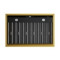 thumbnail image 3 of 30 in. 600 CFM Wall Mounted Range Hood in Titanium Stainless Steel with Gold, 3 of 8