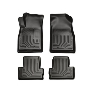 Husky Liners by RealTruck Weatherbeater Floor Mats Fits 2011-2015 Chevrolet Volt Front & 2nd Row, 4-pc Black-98181