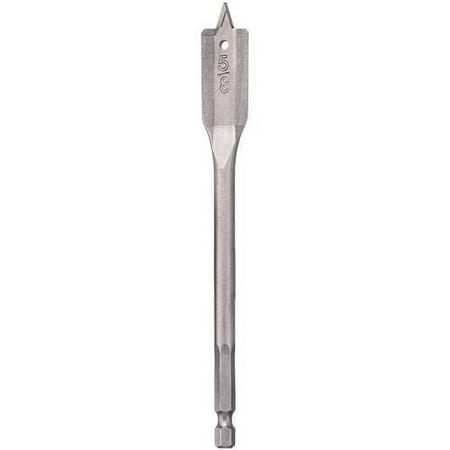 UPC: 0028877475578 | Dewalt DW1572 Heavy Duty Wood Boring Spade Bit  3/8in Dia x 6in   Carbon Steel  4-3/4in Flute