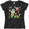 thumbnail image 3 of Inktastic Holiday Nutcracker and Candy for Christmas Women's T-Shirt, 3 of 5