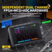 For FNIRSI DS215H Handheld Small HD Screen Digital Oscilloscope + Signal Generator, 2-in-1 Dual Channel 50MHz Oscilloscope Tool