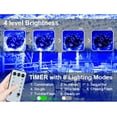 thumbnail image 4 of Christmas String Lights Outdoor Indoor, 197 FT 580 LED Decorations Lights, Timer and 8 Modes, Waterproof String Fairy Lights for Xmas Tree Holiday Party Garden Yard, 4 of 6