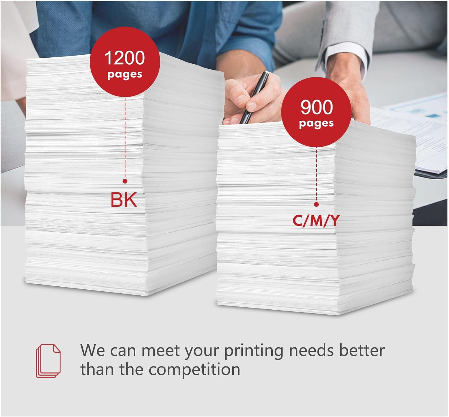 PGI-1200XL 1200 Ink Cartridges Value Pack Replacement for Canon PGI-1200XL 1200 Ink Cartridges for MAXIFY MB2720 MB2320 MB2020 MB2120 MB2350 Printer(4-PK, 1BK/1C/1M/1Y)