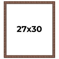 27x30 Dark Brown Bamboo Real Wood Picture Frame Width 1.5 inches | Interior Frame Depth 0.5 inches