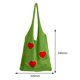 thumbnail image 3 of Bolsa De Hombro Bolso de viaje tejido para la playa, de supermercado con red de malla hueca, corazón para mujeres y niñas, 3 of 6