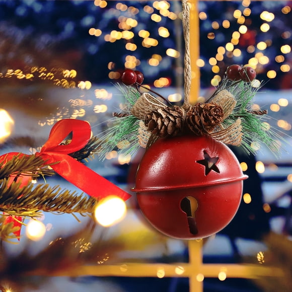 Dvkptbk Hanging bells 3pc Christmas Pendant Metal Ornament Christmas Decorations Pendant Home Decor Christmas Decorations