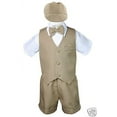 thumbnail image 4 of New Infant Boy & Toddler Summer Vest Shorts Outfits 5pc Set Khaki 0-24M,2T 3T 4T, 4 of 5
