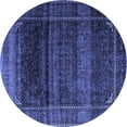 thumbnail image 1 of Ahgly Company Indoor Round Persian Blue Traditional Area Rugs, 5' Round, 1 of 4