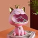 thumbnail image 5 of Estatua de gato de la suerte de resina, ornamento de almacenamiento, caja de llaves de entrada, decoración del hogar (rosa), 5 of 6