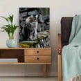 thumbnail image 5 of Fluffy Cat Portrait Canvas Wall Art，Animal Decor for Living Room Bedroom Office Study Room, 5 of 8