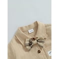 thumbnail image 6 of CIYCuIT Toddler Kids Boys Summer Gentleman Outfits Short Sleeve Button Shirt + Plaid Shorts + Bowtie 3Pcs 18M 24M 3T 4T 5T 6T Little Boys Casual Short Pants Sets, 6 of 9