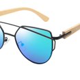 thumbnail image 4 of Gafas de sol unisex con montura de madera de bambú natural para deportes al aire libre 06 jinwen Gafas de sol de madera de moda, 4 of 8