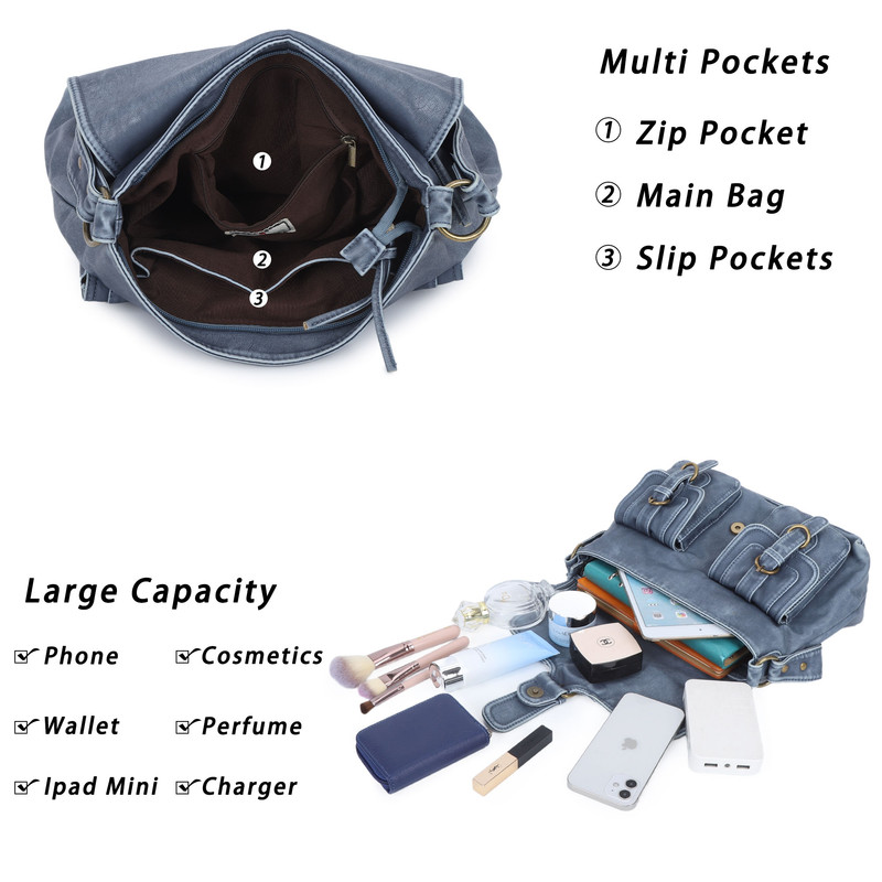 Angel Kiss Purses for Women and Handbags Vegan Leather Hobo Purses Tote Satchel Handbags Crossbody Hobo Bag