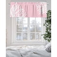 thumbnail image 5 of Curtain Valance for Windows,Abstract White Coral on Pink Kitchen Valances Rod Pocket Short Curtains,Summer Marine Life Window Treatment Panel for Bedroom Bathroom 42x12in, 5 of 9
