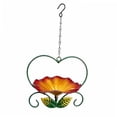 thumbnail image 3 of Fengbin Hanging Bird Bath Decorative Bird Water Feeder for Garden Outside Decoration Red, 3 of 10