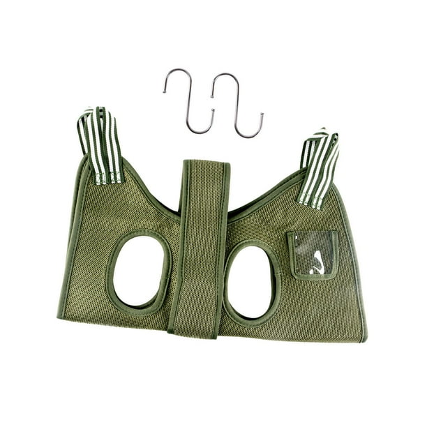 Hamaca para perros, bolsa de sujeción para gatos y perros, soporte para mascotas, artículos de baño para perros Verde