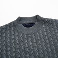 thumbnail image 3 of Vedolay Men's Fall Sweater V-Neck Long Sleeve Pullover Sweater Grey,2XL, 3 of 4