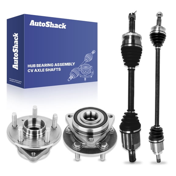 AutoShack Front CV Axle Shaft Left & Right   Wheel Hub Bearing Assemblies with ABS Replacement for 2016-2019 Chevrolet Cruze 4-PC Kit
