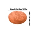 thumbnail image 3 of Bar Stool Covers Round, for 11-14 Inch Polyester Strip Pattern Seat Covers with Elastic Bands for Bar Stool/Round Cushion Orange, 3 of 6
