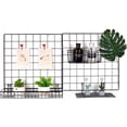 thumbnail image 5 of Portable Metal Farmhouse Wall Decor Storage Organizer Basket Bin with Handles for Hanging in Entryway, Mudroom, Bedroom, Bathroom, Laundry Room - Wall Mount Hooks Included, 5 of 5