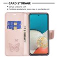 thumbnail image 3 of Feishell Samsung A53 Case 5G Butterfly Embossed Pattern Premium Leather Wallet Cover Flip Stand Card Slots Holder Magnetic with Wrist Strap Case for Samsung Galaxy A53 5G, Red, 3 of 8