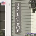 thumbnail image 4 of My Word! Gray Home Sweet Home Welcome Sign and porch leaner for Front Porch, Yard, Deck, Patio, or Wall - Indoor Outdoor Decorative Farmhouse Rustic Vertical Home Decor 8"x46.5", 4 of 5
