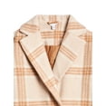 thumbnail image 5 of Time and Tru Women's Brushed Twill Plaid Coat, Sizes XS-3X, 5 of 10