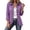 Purple, variant on Womens Long Sleeve Ruffle Button Front Cardigan Jacket Lightweight Open Front Layered Top Structured Collar Casual Outerwear Fall Jackets for Women