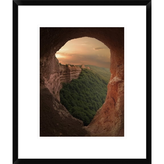 Global Gallery Sergio Abevilla 'Slip Down' Framed Wall Art