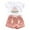 shortset k15 Pink, variant on GXWEA Summer Toddler Girl Clothes Baby Girl Clothes 12 18 Months Toddler Baby Girl Summer Clothes Short Sleeves T-Shirt Tops + Shorts Cute Outfits Set Pink 18-24 Months