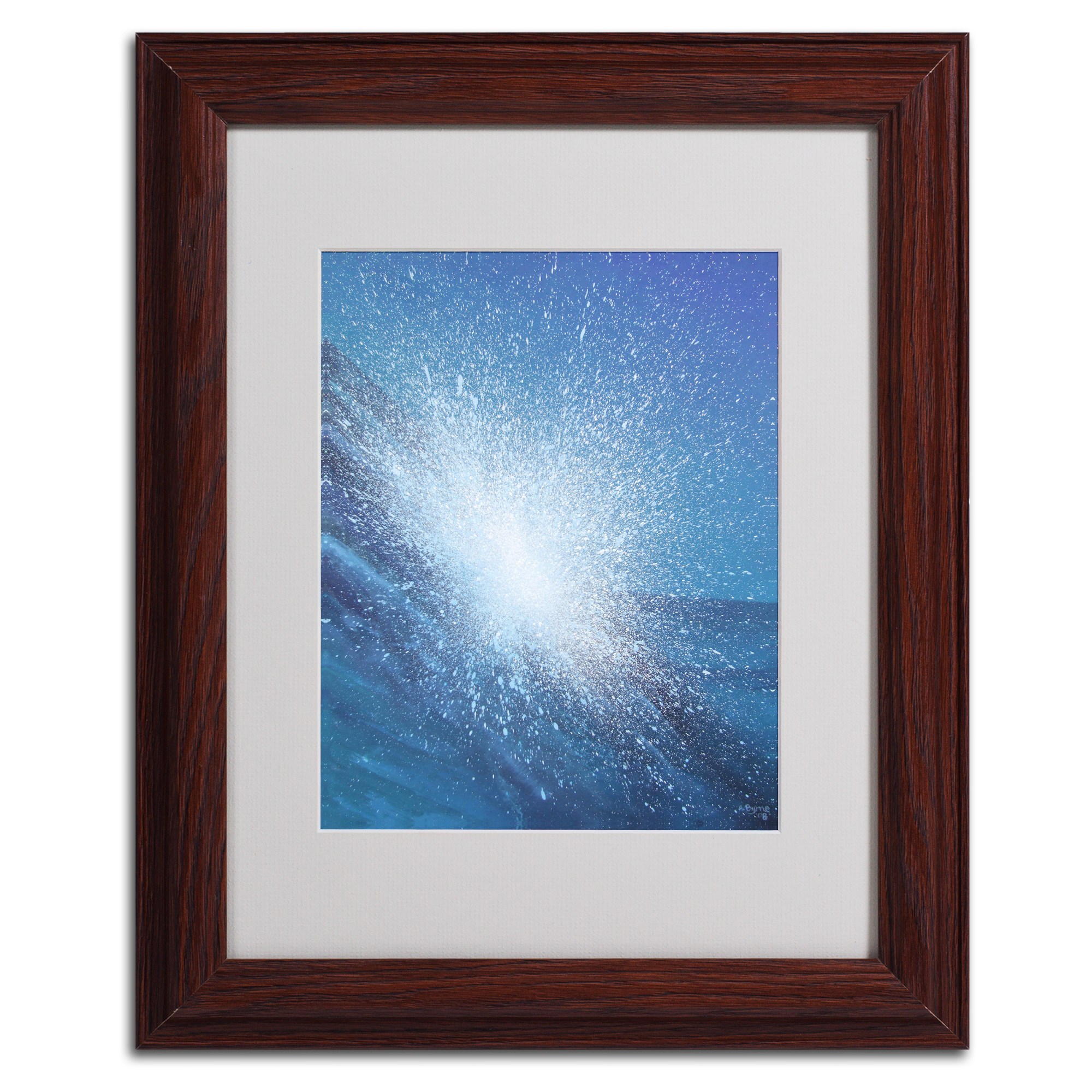 Trademark Fine Art "Sea Picture VI, 2008" Matted Framed Art by Alan Byrne, Wood Frame