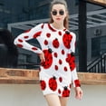 thumbnail image 3 of Ladybug Women's Long Sleeve Bodycon Dress Soft Stretchy For Everyday Wear And Special Occasions, 3 of 6