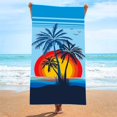 thumbnail image 4 of EUDIDV Absorbent Fine Fiber Double-sided Velvet Beach Towel With Drying And Water Absorption Digital Printing Sun Protection Shawl Swimming Bath Towel Quick Dry, 4 of 7