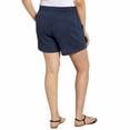 thumbnail image 3 of Nautica Women's Linen Blend Pull-On Shorts (Navy Seas, XX-Large), 3 of 6