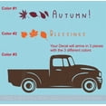 thumbnail image 2 of Fall Decor Vinyl Art Stickers | Autumn Blessings Leaves Vintage Truck Decals Orange/Burgundy/Black, 2 of 3