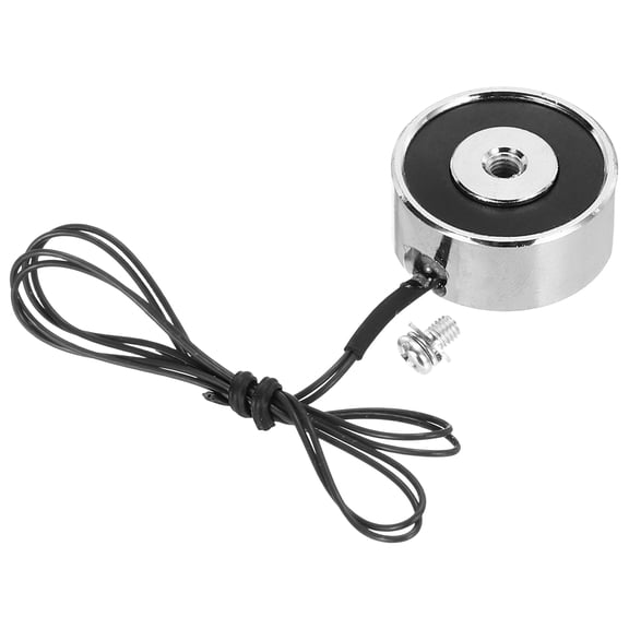 Solenoid Electromagnet DC 24V 2.5W 11LB/5Kg Round Electric Magnet Electric Lifting Magnet 25x11mm for Automation Equipment