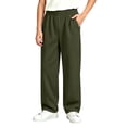 thumbnail image 6 of Nskgu Boys Wide Leg Pants Baggy Loose Fit Elastic Waist with Pockets for Big Kids, 6 of 7